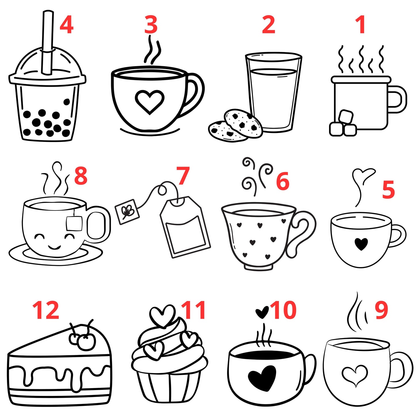 Plateau de thé/café/gâteaux/goûter personnalisé / Fête des grands mères / cadeau gravé pour toute la famille.