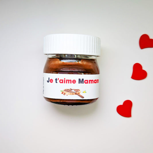 Pot de Nutella personnalisé : Cadeau fête des mères/Mamie/Papa/Papi