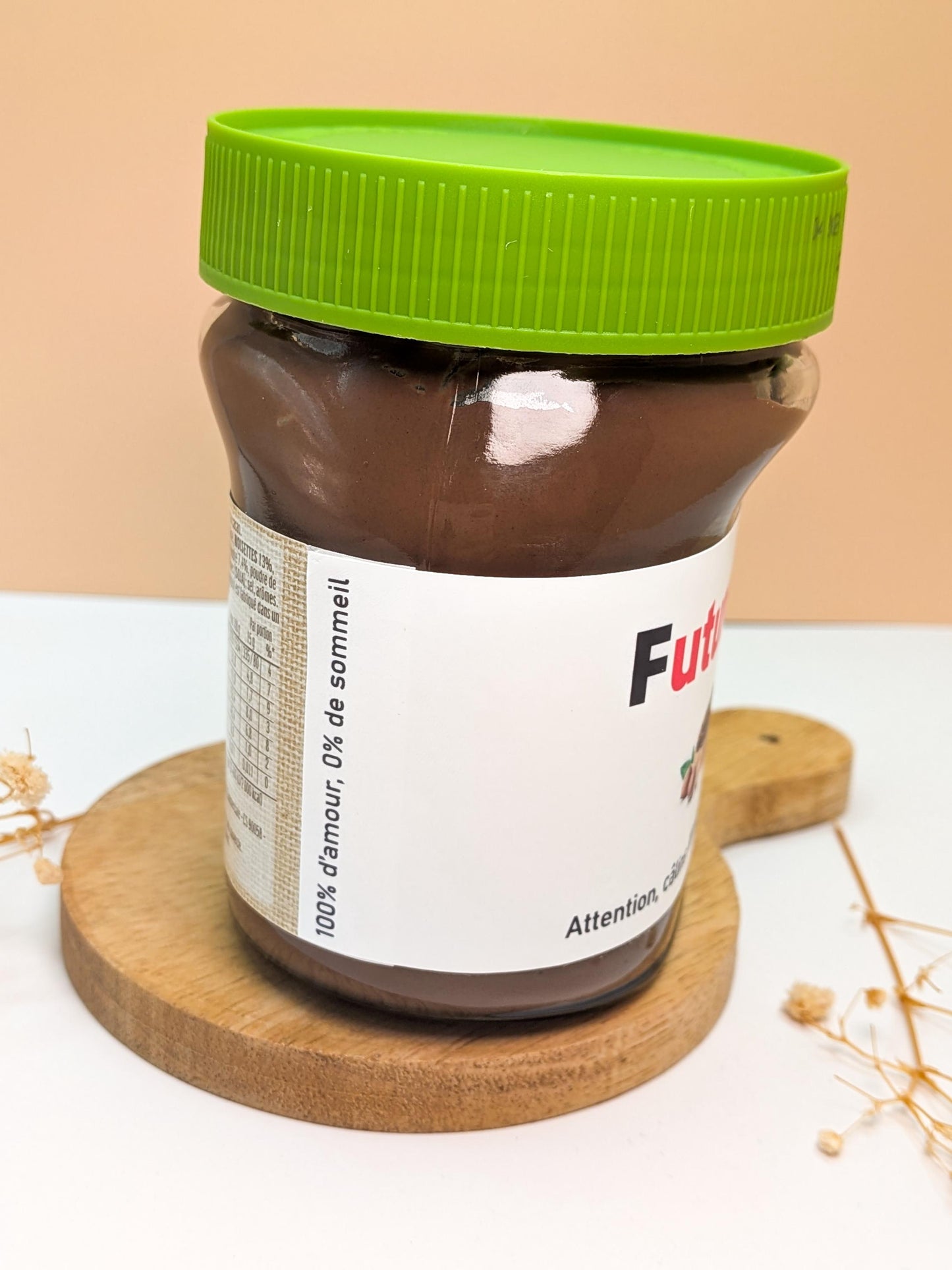 Étiquette Nutella personnalisée – annonce grossesse originale