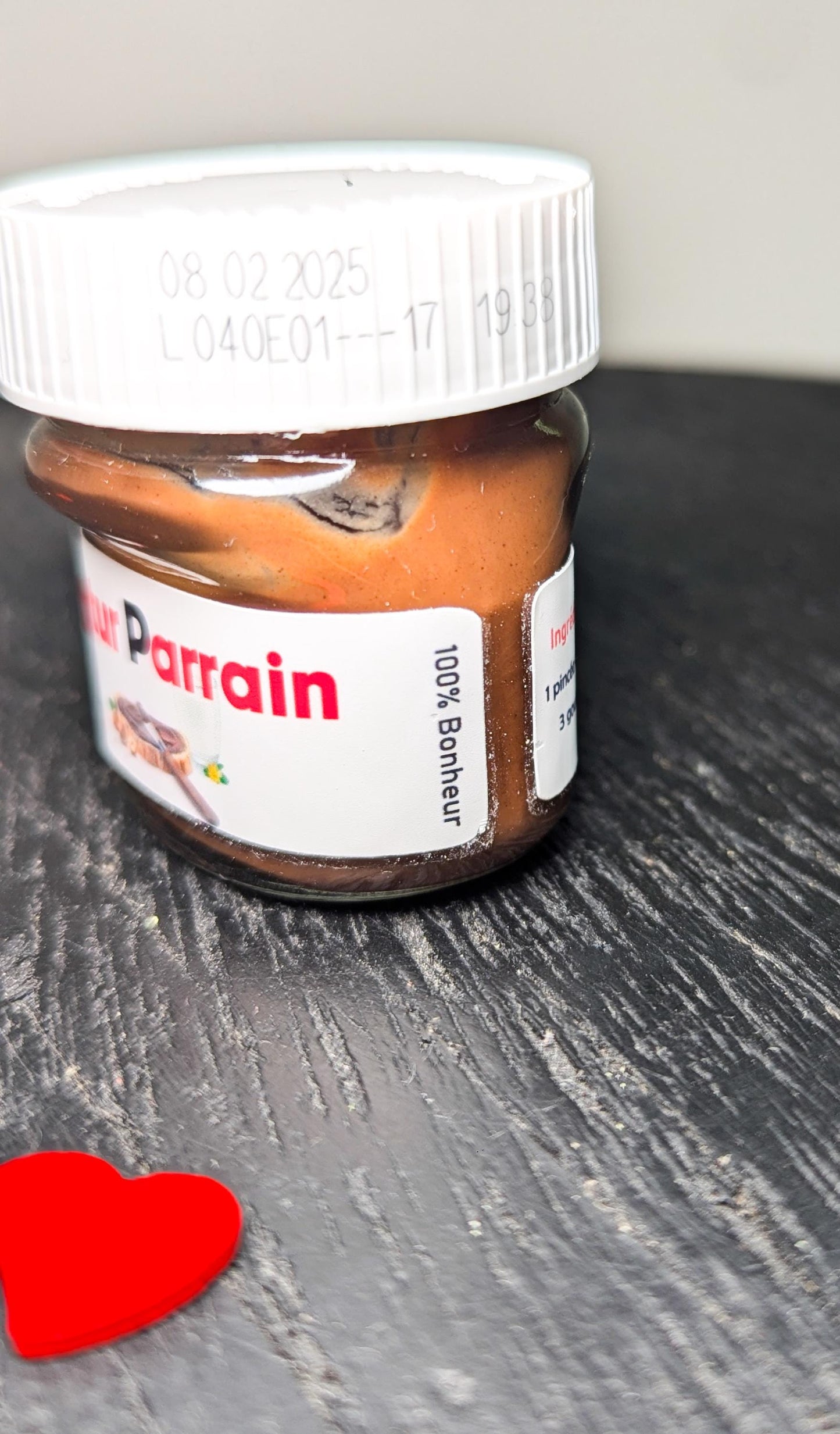Pot de Nutella personnalisé – annonce grossesse originale