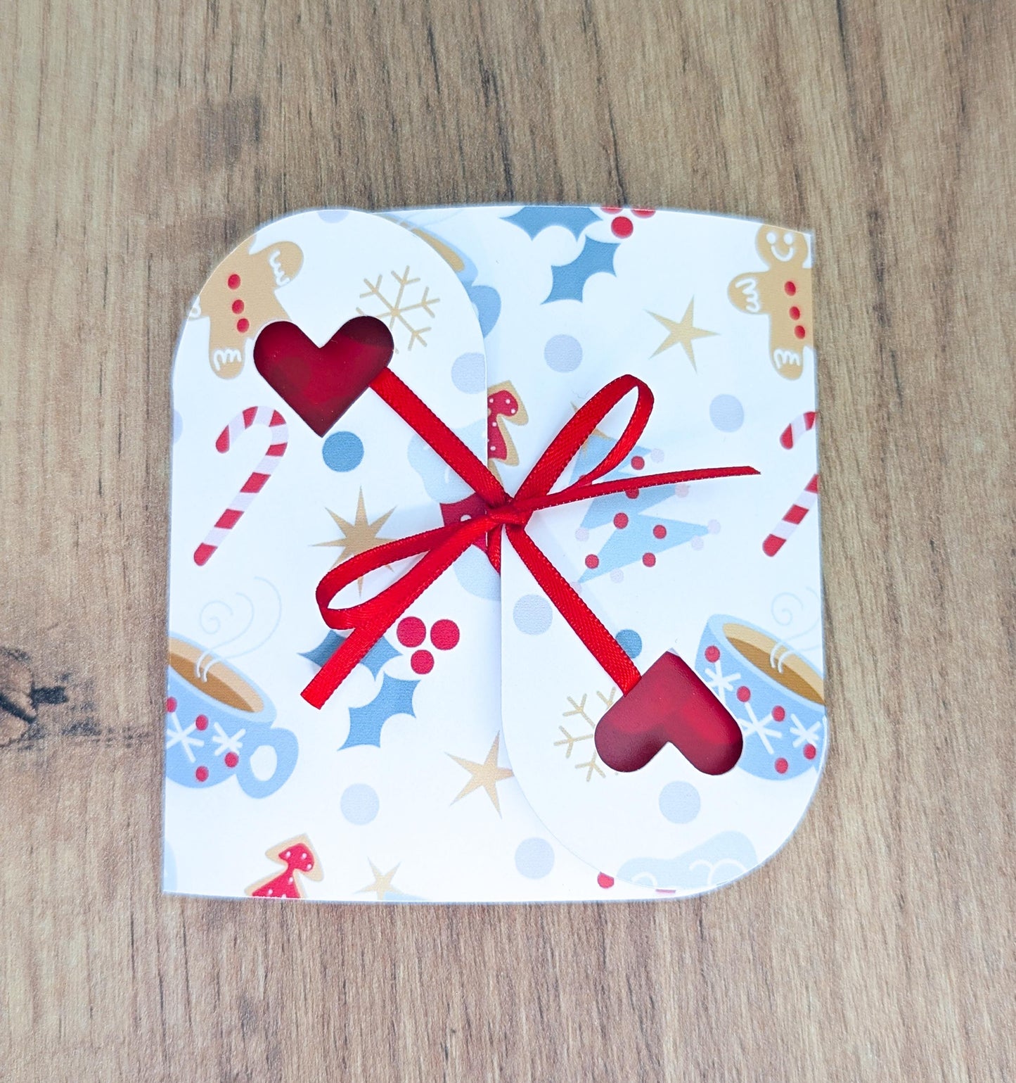Carte cœur annonce bébé – personnalisable avec échographie