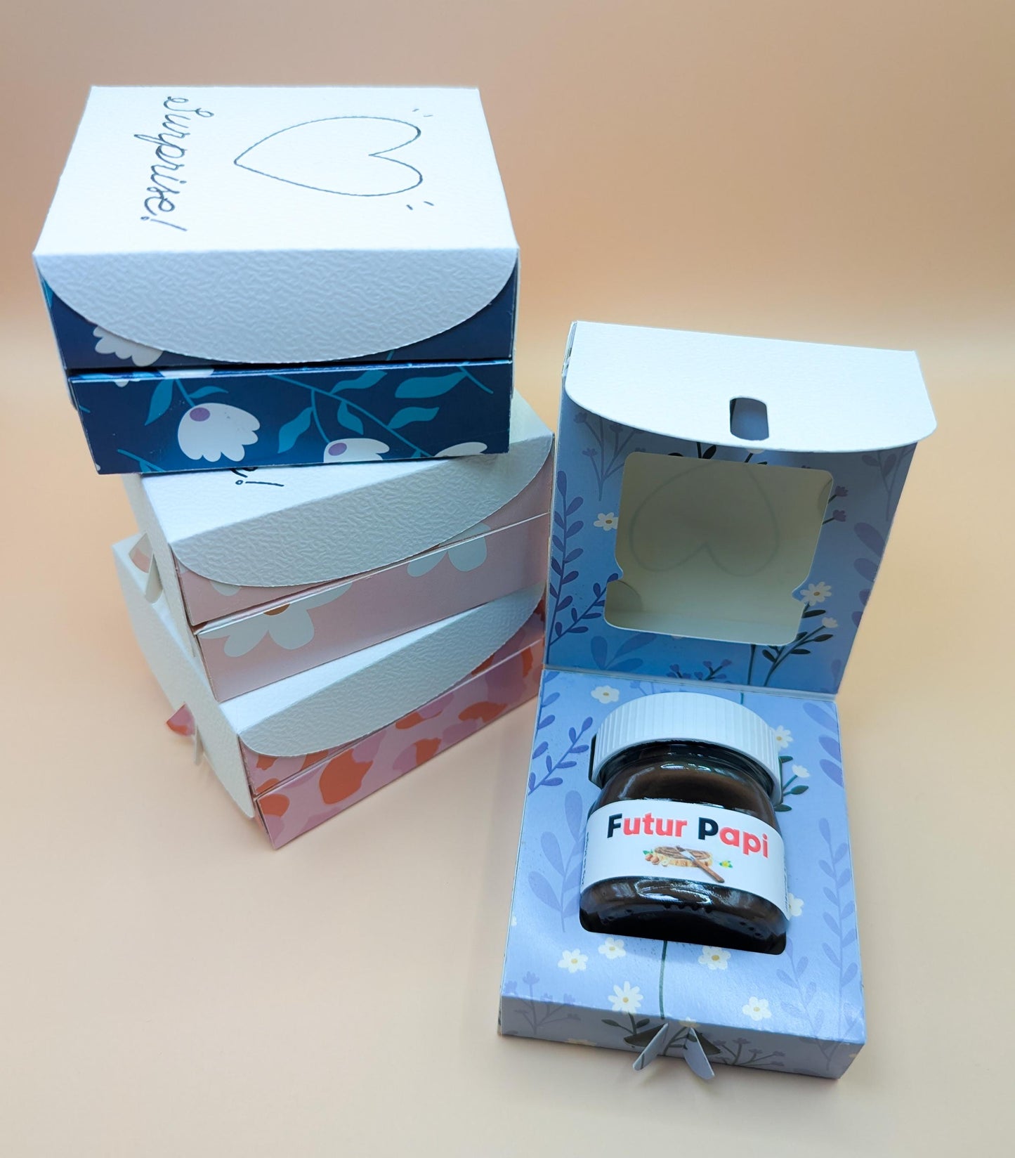 Pot de Nutella personnalisé – annonce grossesse originale