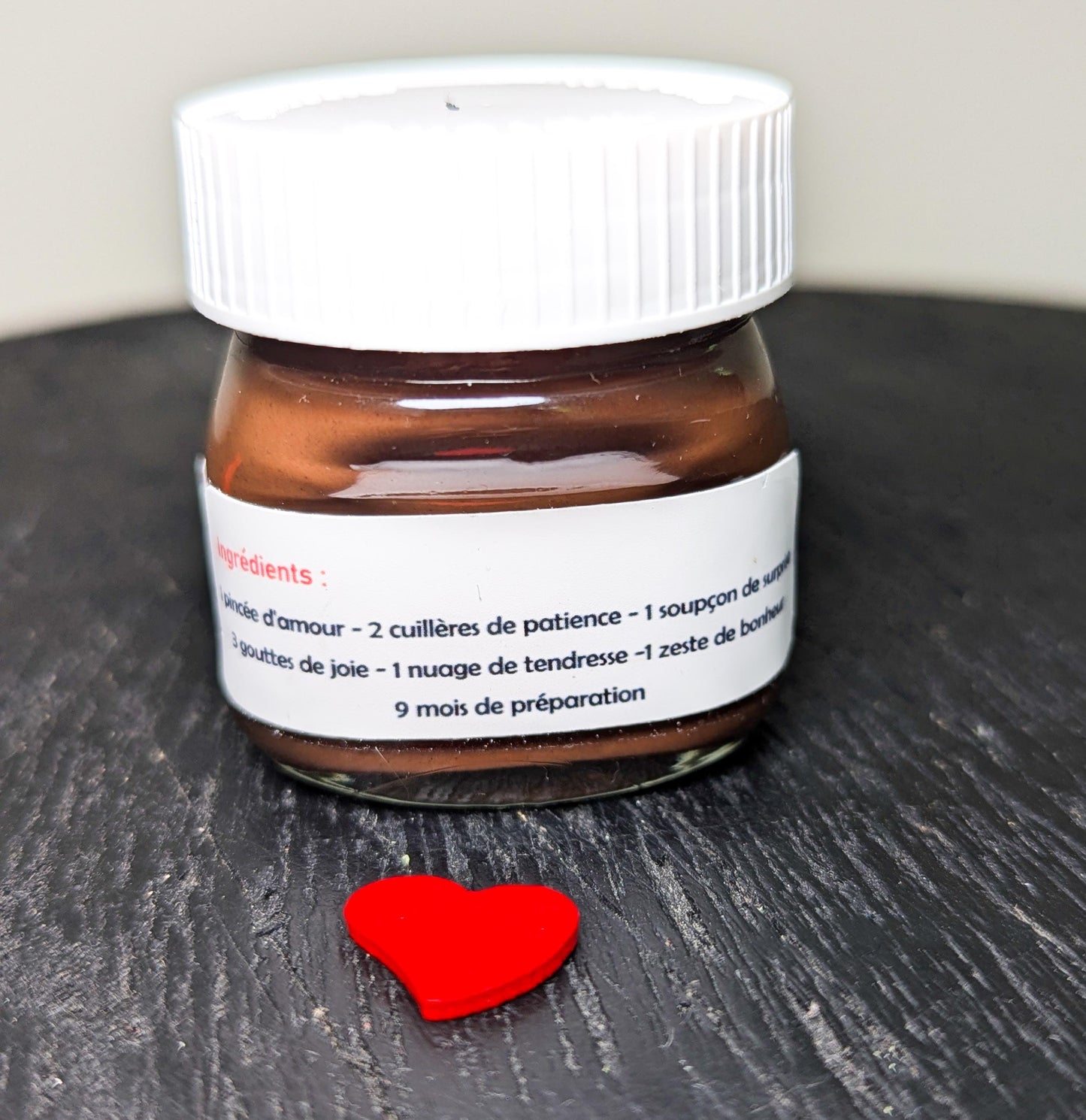 Pot de Nutella personnalisé – annonce grossesse originale