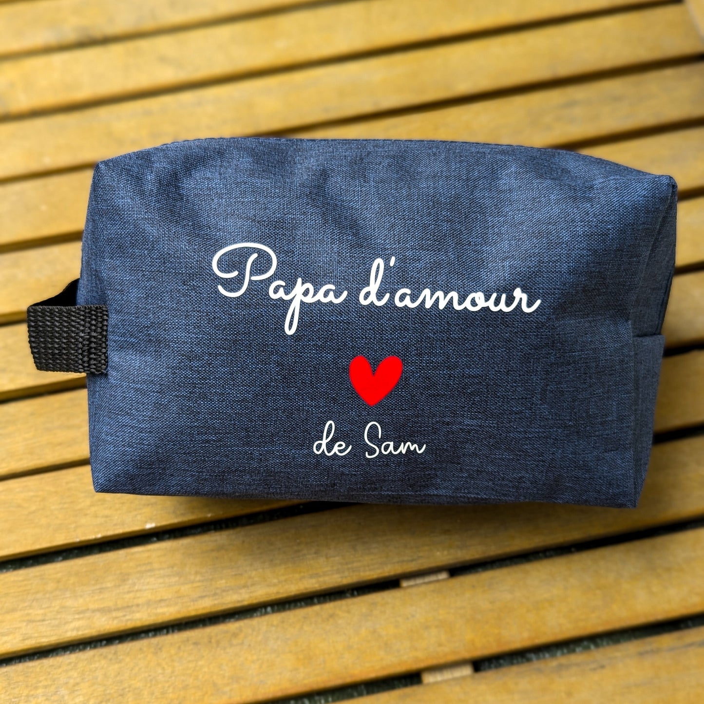 Trousse de toilette personnalisée- cadeau pour papa/papy