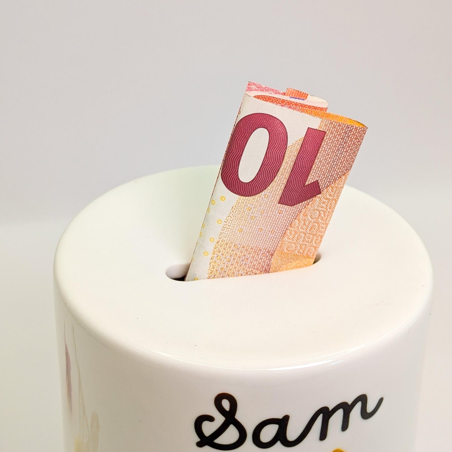 Tirelire Enfant Personnalisée en Céramique – Prénom & Plusieurs Dessins au Choix | Cadeau Unique Noël, Anniversaire, Rentrée