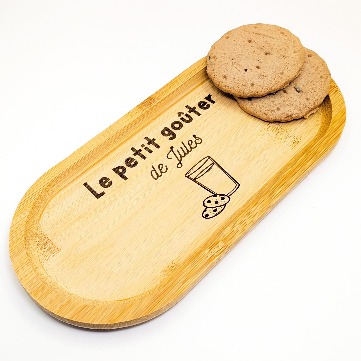 Plateau de thé/café/gâteaux/goûter personnalisé / Fête des grands mères / cadeau gravé pour toute la famille.