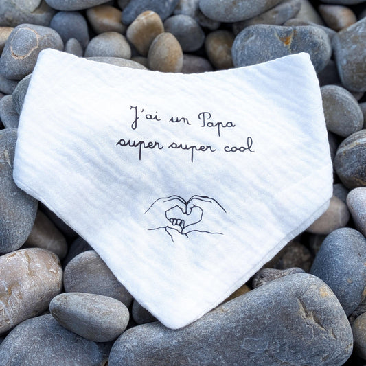 Bavoir à personnaliser pour bébé/ cadeau maman, papa,parrain et marraine.