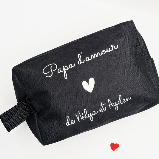 Trousse de toilette personnalisée- cadeau pour papa/papy