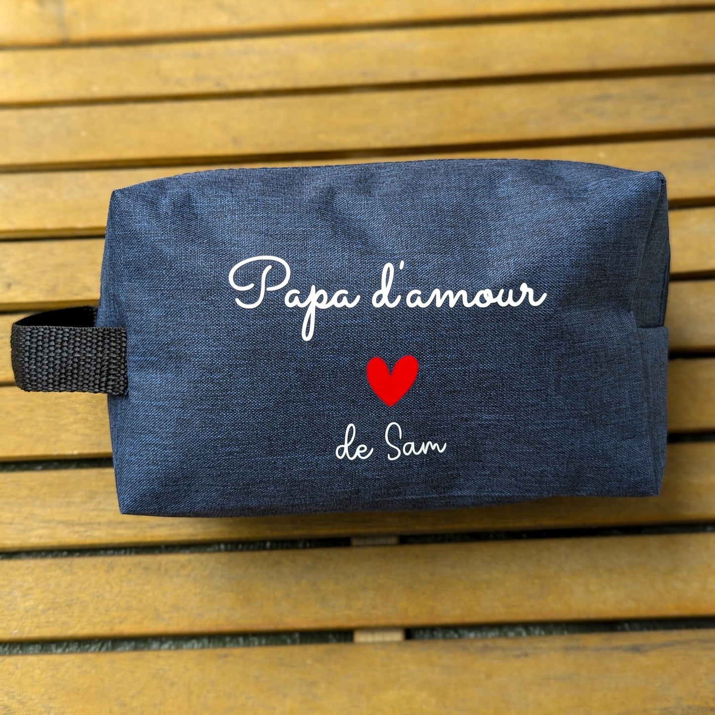 Trousse de toilette personnalisée- cadeau pour papa/papy