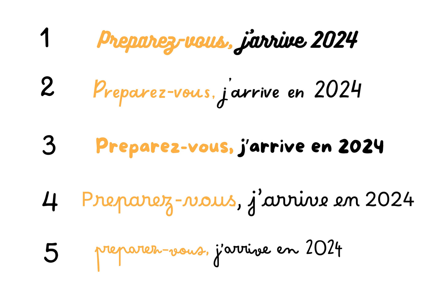 Carte avec chaussette personnalisée pour annoncer la grossesse.