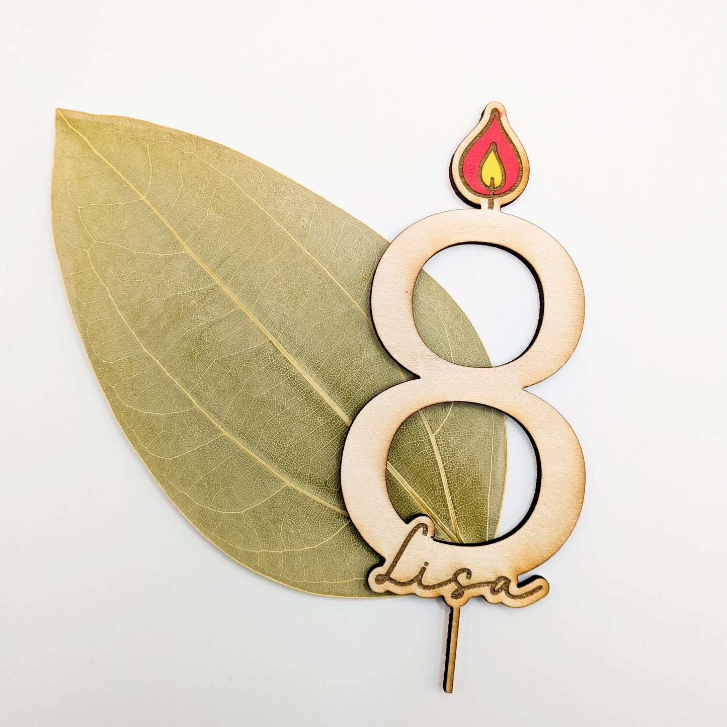 Cake topper : dinosaure-licorne/ Décoration gâteau d'anniversaire en bois pour enfant