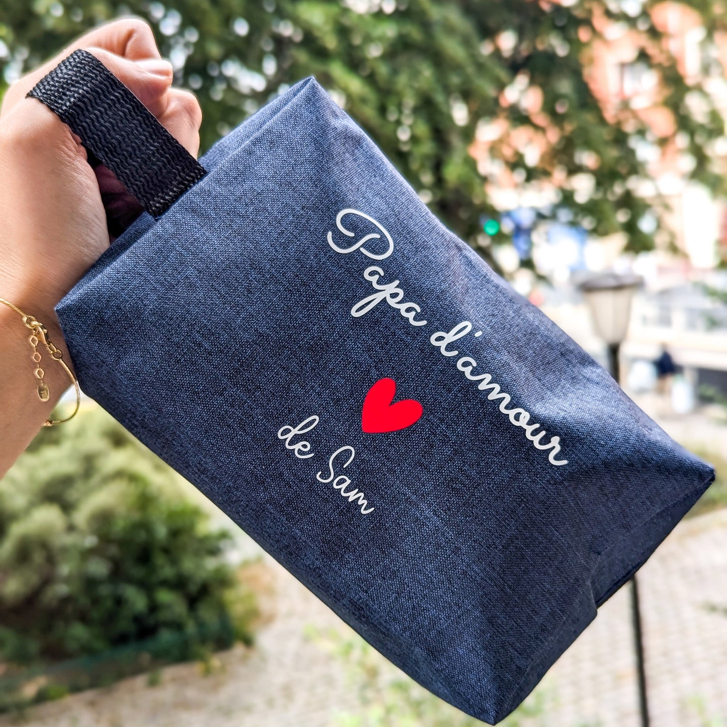 Trousse de toilette personnalisée- cadeau pour papa/papy