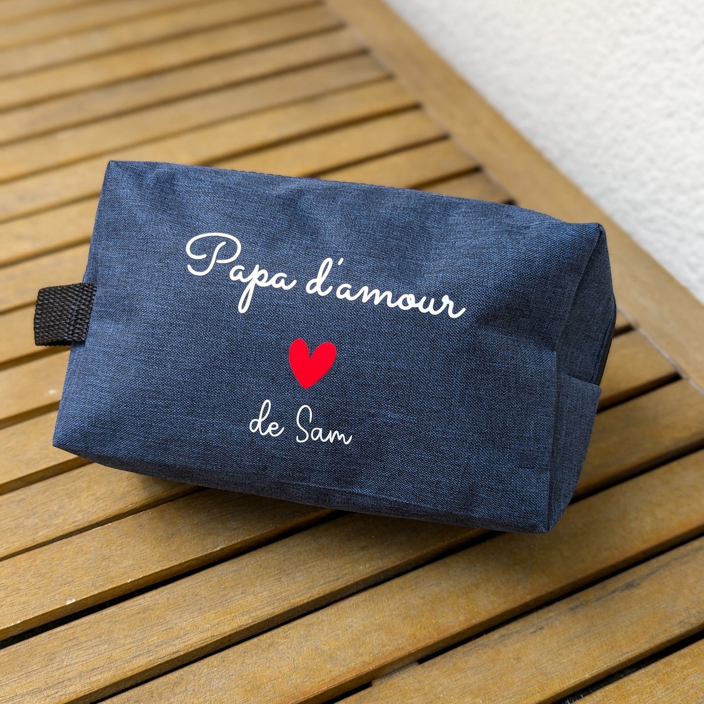 Trousse de toilette personnalisée- cadeau pour papa/papy