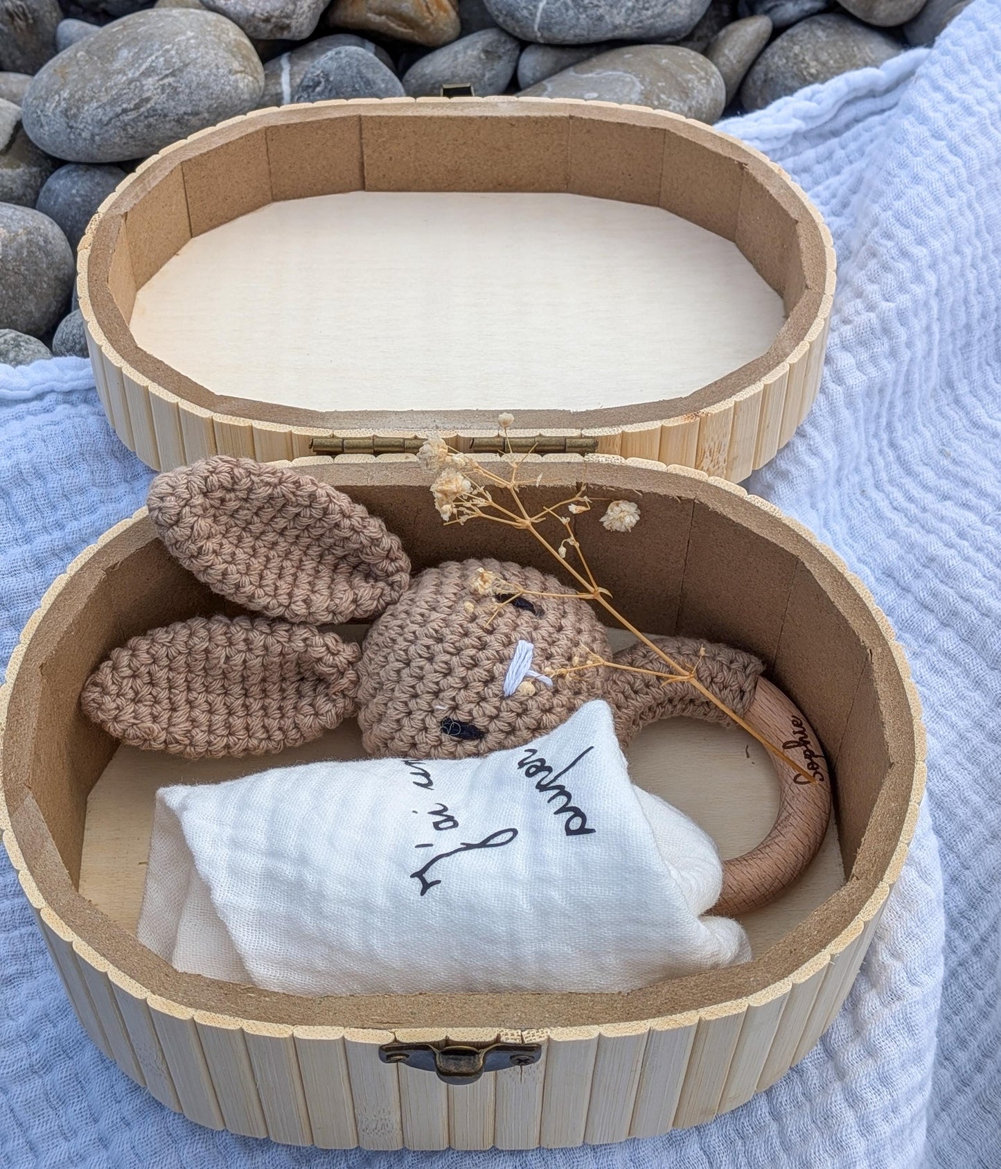 Boîte Souvenir Bébé Personnalisée – Coffret Bambou Cadeau Naissance ou Baptême