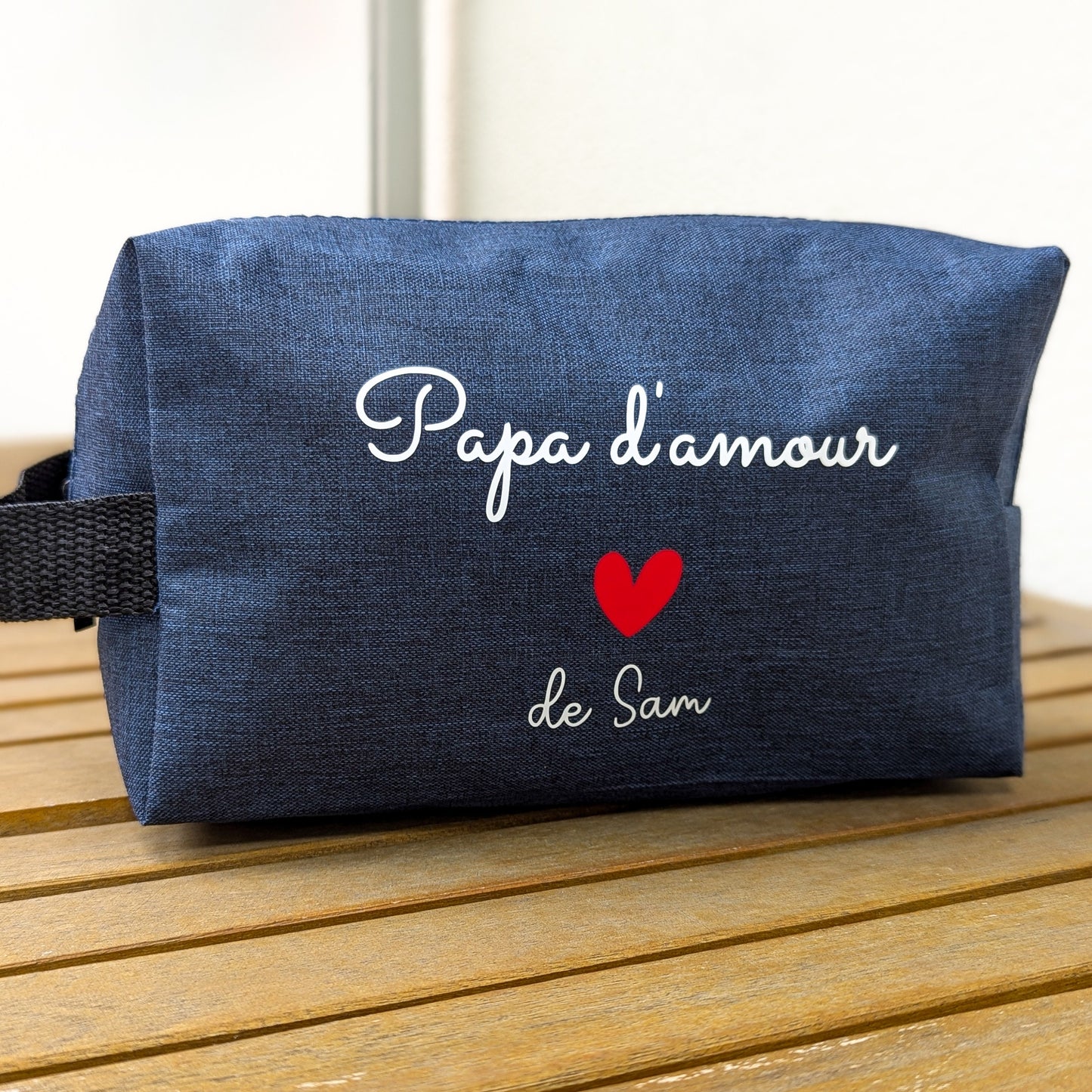 Trousse de toilette personnalisée- cadeau pour papa/papy
