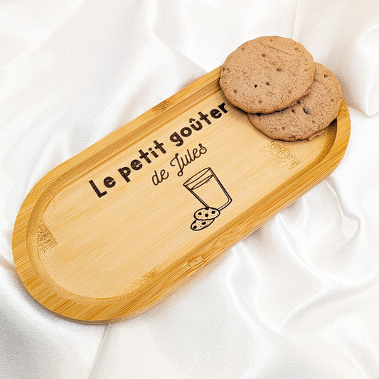 Plateau de thé/café/gâteaux/goûter personnalisé / Fête des grands mères / cadeau gravé pour toute la famille.