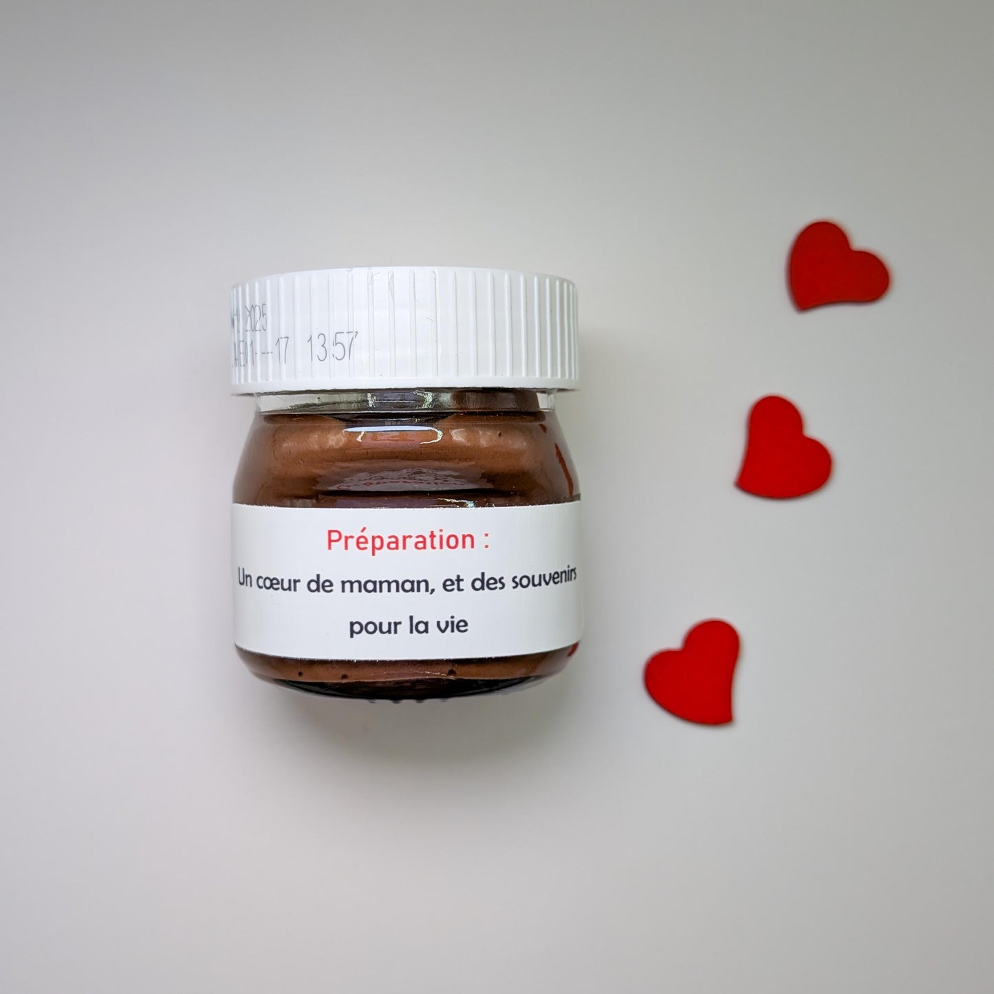 Pot de Nutella personnalisé : Cadeau fête des mères/Mamie/Papa/Papi