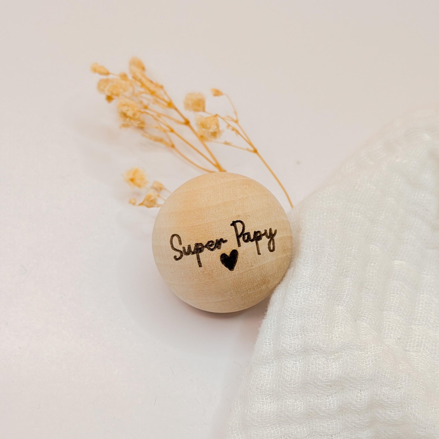 Cochonnet en bois personnalisé – cadeau papa, papy ou parrain